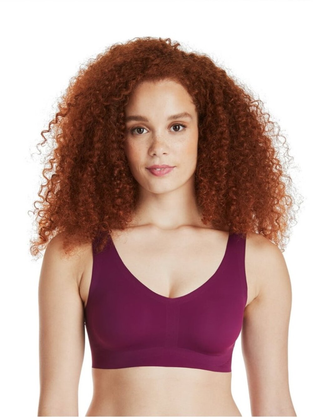 Hanes 3XL Womens Bralette Invisible Embrace Pullover Wireless Bra